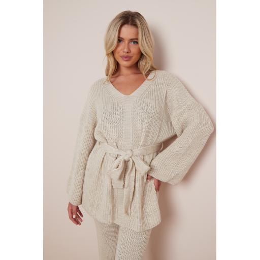 Knitted Belted Set